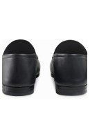 black Brixton Horsebit leather loafers