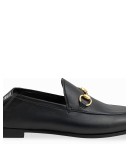 black Brixton Horsebit leather loafers