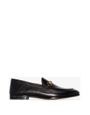 black Brixton Horsebit leather loafers