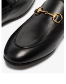 black Brixton Horsebit leather loafers