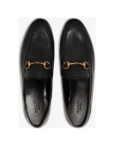 black Brixton Horsebit leather loafers