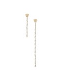 asymmetric Medusa drop earrings