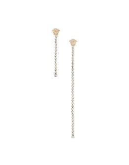 asymmetric Medusa drop earrings