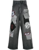 Dank patches loose jeans 