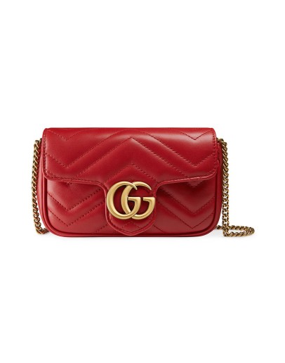 GG Marmont matelassé leather super mini bag