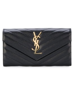 large Monogram flap wallet