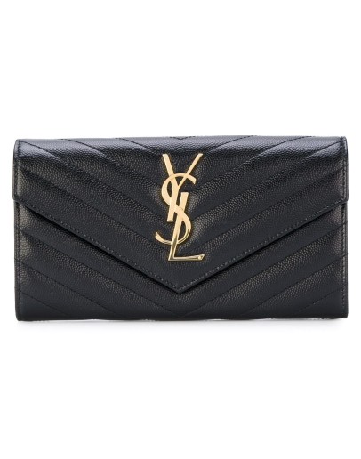 large Monogram flap wallet