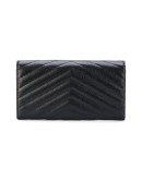 large Monogram flap wallet
