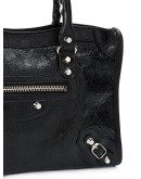 black Classic City M leather tote