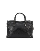 black Classic City M leather tote