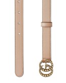 pearl Double G buckle belt