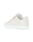 white Arena crinkled leather sneakers