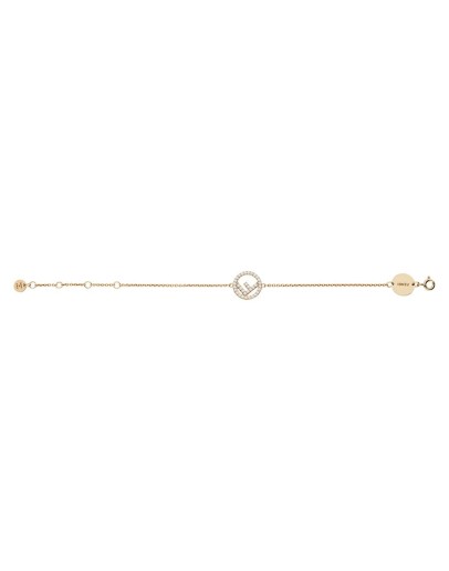 embellished logo bracelet