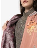 sequin cat face bomber jacket