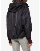 logo-sleeve hooded jacket