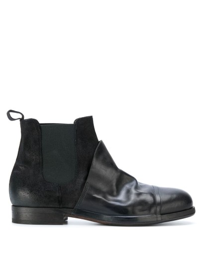contrast chelsea boots