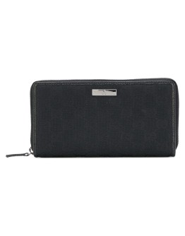 logo plaque zip wallet