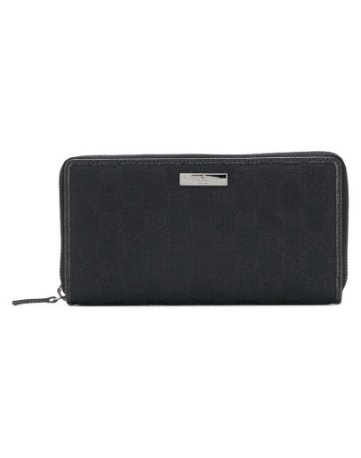 logo plaque zip wallet