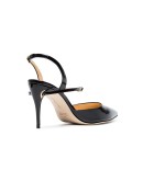 Black Vittorio 85 patent leather pumps
