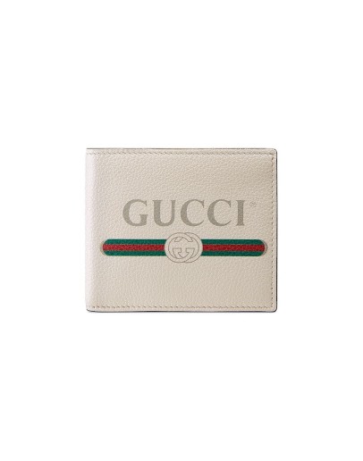 Gucci Print leather bi-fold wallet