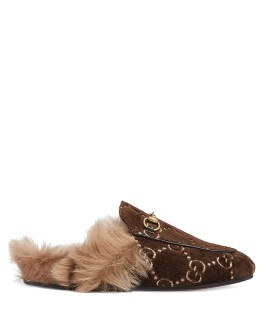 Princetown GG velvet slippers