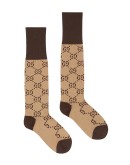GG pattern cotton blend socks
