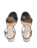 logo-embellished leather sandal