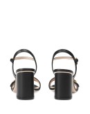 logo-embellished leather sandal