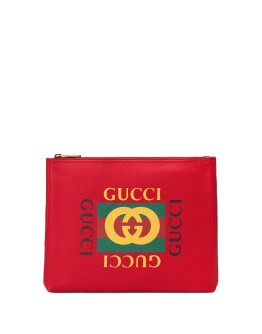 Gucci Print leather medium portfolio