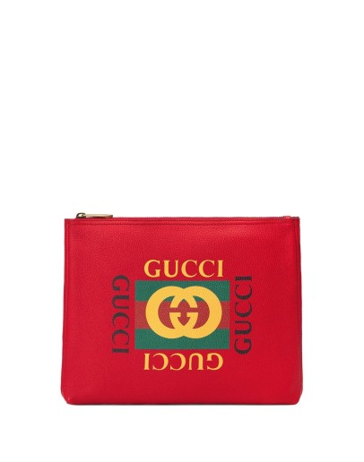 Gucci Print leather medium portfolio