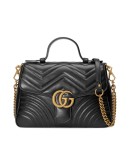 black GG Marmont small top handle bag