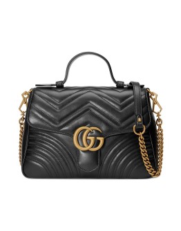 black GG Marmont small top handle bag