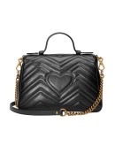 black GG Marmont small top handle bag