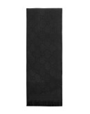 GG jacquard pattern knitted scarf