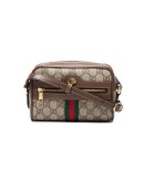Brown Ophidia GG Supreme mini bag