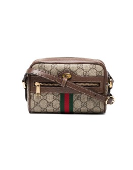 Brown Ophidia GG Supreme mini bag