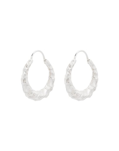 Fat Baby Snake carved sterling silver earrings