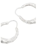 Fat Baby Snake carved sterling silver earrings