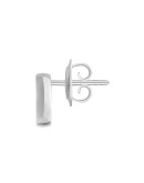 Silver interlocking G earrings