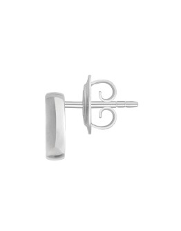 Silver interlocking G earrings