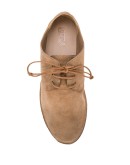 distressed derby shoes