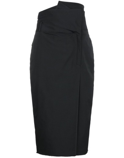 High Waisted Midi Skirt