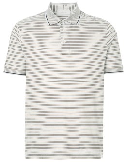 striped polo shirt