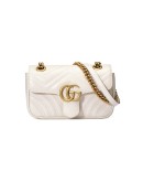 white GG Marmont matelassé mini bag 