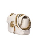 white GG Marmont matelassé mini bag 