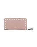 Rockstud zip-around wallet