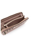 Rockstud zip-around wallet