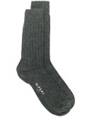 logo-print knit socks