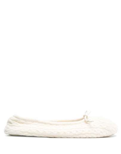 cable knit slippers