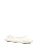 cable knit slippers